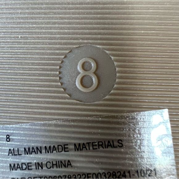 Universal Thread Hilda Braided Faux Leather Mushroom Tan Slide Sandals Size 8 - Picture 11 of 12